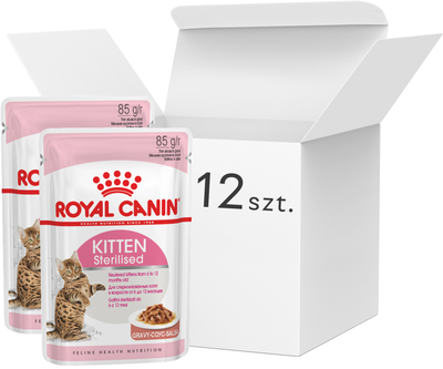 Mokra karma dla kociąt sterylizowanych ROYAL CANIN Kitten Sterilized - saszetki 12x85g (9003579007167)