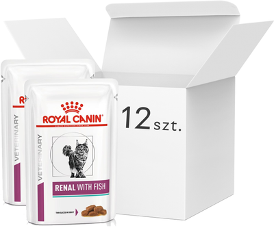 Mokra karma dla kotów z problemami nerek ROYAL CANIN Renal z rybą - saszetki 12x85g (9003579000519)