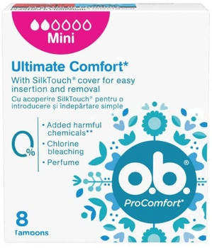Тампони o.b. ProComfort Mini 8 шт (3574661900223/3574660142303/3574661331133)