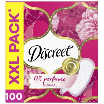 Прокладки щоденні Discreet Normal 0% perfume 100 штук