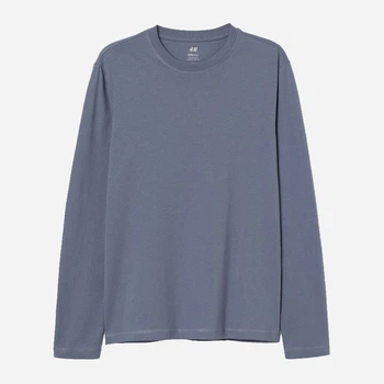 Лонгслив мужской H&M 060988347 XS Серый (6666000337009)