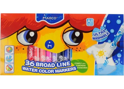 Фломастери Marko Super Washable товсті 36 штук