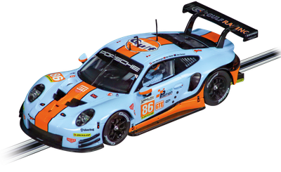 Auto Carrera Digital 132 Porsche 911 RSR Gulf Racing Mike Wainwright No.86 Silverstone 2018 (4007486320192)