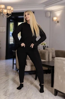 Комплект женского термобелья Fashion 54/56 черный