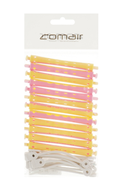 Бигуди-коклюшки Comair желто-розовые 12 шт