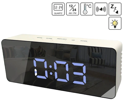 Годинник настільний Technoline WT475 White/Black Mirror (WT475)