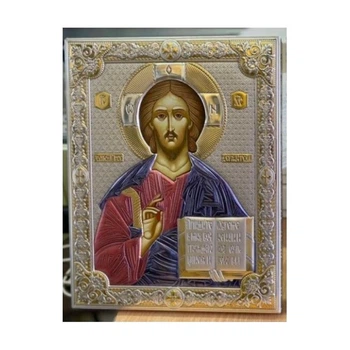 Серебряная икона Исус Христос Вседержитель (12 x 16 см) Valentі 81354 3L COL