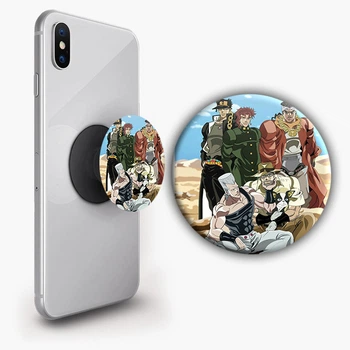 Держатель для телефона PopSockets Аниме Невероятные приключения ДжоДжо #017 Черный
