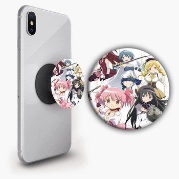 Держатель для телефона PopSockets Аниме Волшебница Мадока Магика #04 Черный