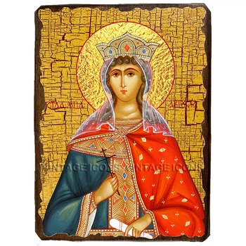 Ікона Августа (Василісса) Римська, Мучениця Імператриця, ікона на дереві 210х280 мм (2501-3)