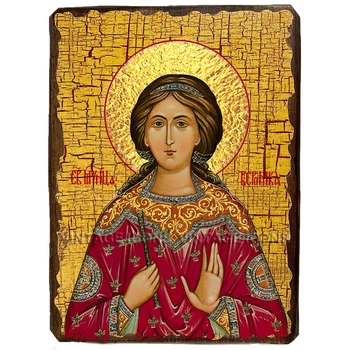 Икона Вероника (Виринея) Святая Мученица Едесская ,икона на дереве 170х230 мм (1047-2)