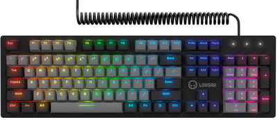 Клавіатура Lorgar Azar 514 RGB USB UA Black (LRG-GK514B-UA)