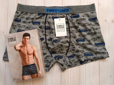 Мужские трусы боксеры серые Enrico Coveri EB1274 L