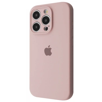 Чехол силиконовый с защитой камеры Wave Silicone Case Camera Protection для Apple iPhone 15 Pro pink sand