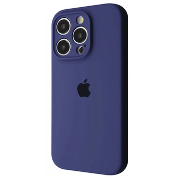 Чехол силиконовый с защитой камеры Wave Silicone Case Camera Protection для Apple iPhone 15 Pro midnight blue