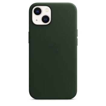 Чохол шкіряний Leather Case with MagSafe для iPhone 13 - Sequoia Green