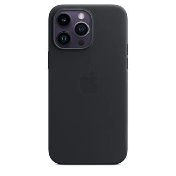 Чохол шкіряний Leather Case with MagSafe для iPhone 14 Pro Max - Midnight