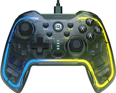 Дротовий геймпад Canyon Brighter GP-02 Wired RGB 4in1 PS3/Android BOX-TV/Nintendo Crystal (CND-GP02)