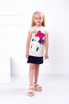 Сукня для дівчинки "Міні Маус" NoBrand 92 Бежевий (p-3764-78586)