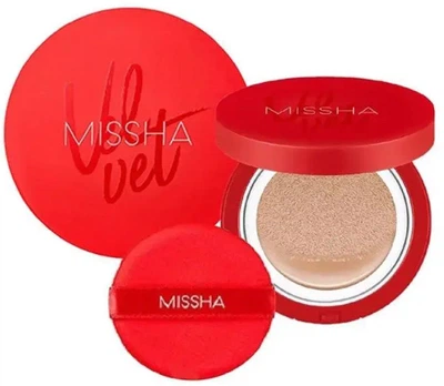 Тональный крем-кушон Missha Velvet Finish Cushion SPF50+/PA+++ № 21 15 г (8809581452558/2000962946369)