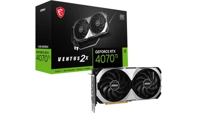 Відеокарта MSI PCI-Ex GeForce RTX 4070 Ti Ventus 2X 12G OC 12GB GDDR6X (192bit) (2655/21000) (HDMI, 3 x DisplayPort)