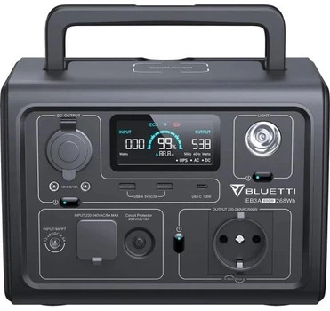 Портативная зарядная станция Bluetti EB3A Portable Power Station (600W/268Wh)