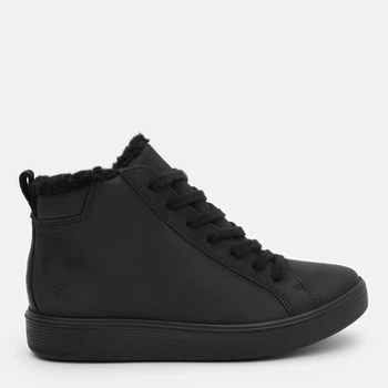 Подростковые зимние высокие кеды для мальчика ECCO Soft 60 K 71387302001 37 Черные (194891671316)