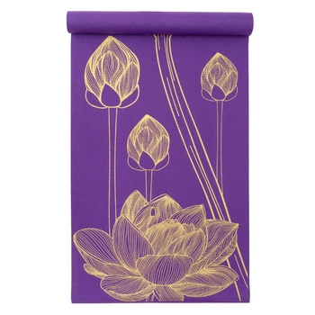 Коврик для йоги ProsourceFit Floret Yoga Mat, 5 мм, PS-1921-VT (фиолетовый)