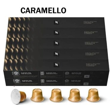 Nespresso капсулы Barista Creations Flavoured Caramello (КАРАМЕЛЬ - Сливочный и карамельный), Швейцария (100 шт)