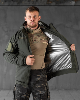 Тактична зимова куртка SoftShell Omni-Heat 2XL олива (56085)