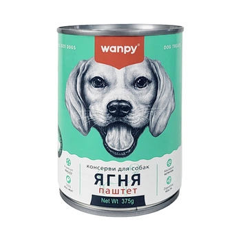 Вологий корм (паштет) для собак Wanpy Beef Ванпі ягня, 370 г