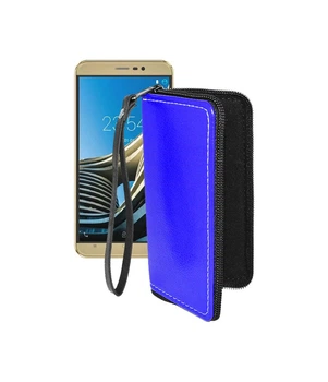 Чохол-гаманець з екошкіри для телефону Cubot Note S Синій