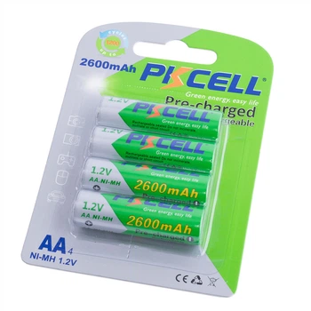 NiMH 2600mAh, 1,2V, AA 4шт. PKCELL, никель-металл-гидридный аккумулятор