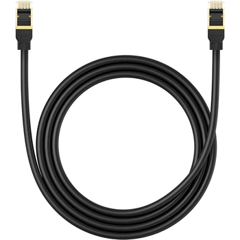 Сетевой кабель Baseus High Speed CAT8 40Gigabit Ethernet Cable (Round Cable) 1.5m (B0013320A111-02) Cluster Black