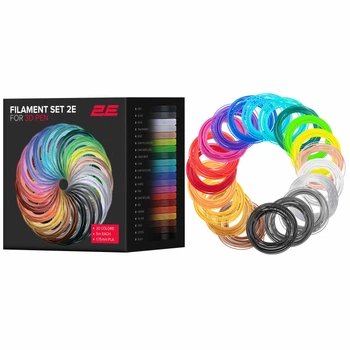 2E Картридж для 3D ручки PLA, 1.75мм, 20шт, микс 5м