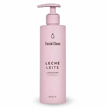 Очищающее молочко для лица Deliplus с дозатором для всех типов кожи 250 мл Facial Clean LECHE