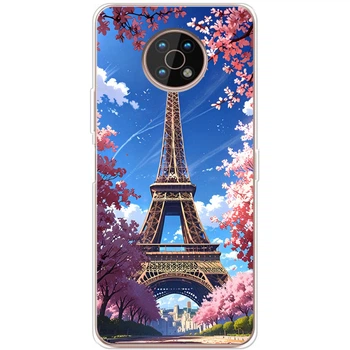 Силиконовый Чехол с Картинкой для Nokia G50 Принт (Париж, Эйфелева Башня) (45950-ysm036)
