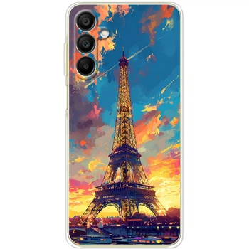 Силиконовый Чехол с Картинкой для Samsung Galaxy A15 5G (A155) Принт (Париж, Эйфелева Башня) (53064-ysm038)