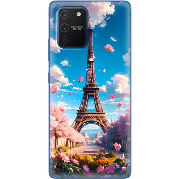 Силиконовый Чехол с Картинкой для Samsung Galaxy S10 Lite (G770) Принт (Париж, Эйфелева Башня) (38971-ysm035)