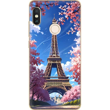 Силиконовый Чехол с Картинкой для Xiaomi Redmi Note 5 Принт (Париж, Эйфелева Башня) (32971-ysm036)