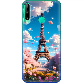 Силиконовый Чехол с Картинкой для Huawei P40 Lite E Принт (Париж, Эйфелева Башня) (39374-ysm035)