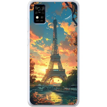 Силиконовый Чехол с Картинкой для ZTE Blade A31 Принт (Париж, Эйфелева Башня) (43293-ysm037)