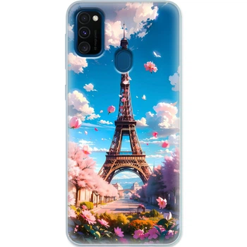 Силиконовый Чехол с Картинкой для Samsung Galaxy M30s (M307) Принт (Париж, Эйфелева Башня) (38209-ysm035)