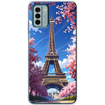 Силиконовый Чехол с Картинкой для Nokia G22 Принт (Париж, Эйфелева Башня) (46252-ysm036)