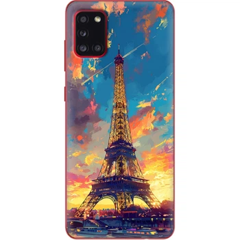 Силиконовый Чехол с Картинкой для Samsung Galaxy A31 (A315) Принт (Париж, Эйфелева Башня) (39470-ysm038)