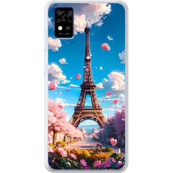 Силиконовый Чехол с Картинкой для ZTE Blade A31 Принт (Париж, Эйфелева Башня) (43293-ysm035)
