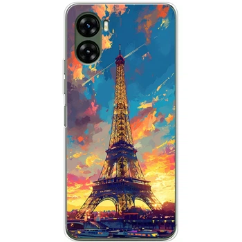 Силиконовый Чехол с Картинкой для Umidigi G3 Принт (Париж, Эйфелева Башня) (56093-ysm038)