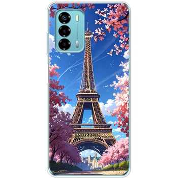 Силиконовый Чехол с Картинкой для ZTE Blade V40 Vita Принт (Париж, Эйфелева Башня) (45391-ysm036)
