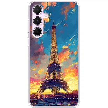 Силіконовий Чохол з Картинкою для Samsung Galaxy A55 5G (A556) Принт (Париж, Ейфелева Вежа) (55281-ysm038)