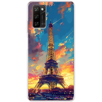 Силиконовый Чехол с Картинкой для Blackview A100 Принт (Париж, Эйфелева Башня) (45463-ysm038)